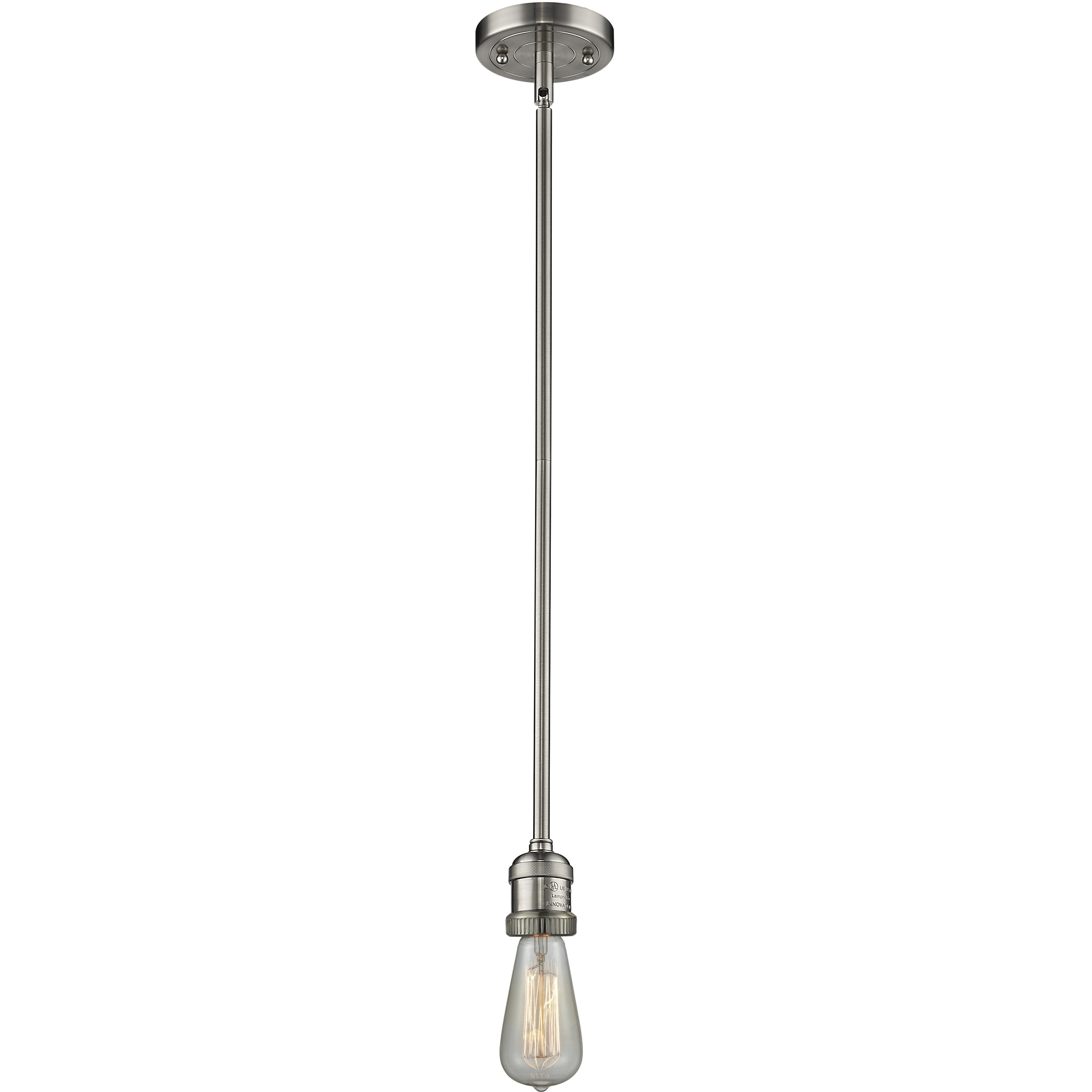 Franklin Restoration Chatham LED 6 inch Brushed Satin Nickel Mini Pendant Ceiling Light in Clear, Franklin Restoration