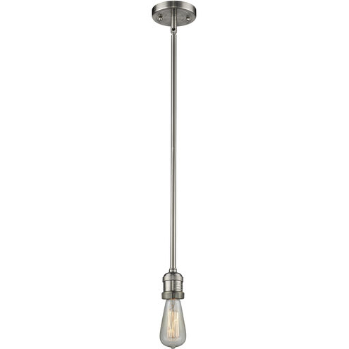 Franklin Restoration Chatham LED 6 inch Brushed Satin Nickel Mini Pendant Ceiling Light in Clear, Franklin Restoration