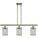 Nestbrook 3 Light 36 inch Antique Brass Island Light Ceiling Light