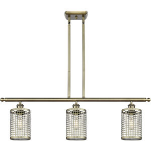 Nestbrook 3 Light 36 inch Antique Brass Island Light Ceiling Light