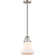 Franklin Restoration Bellmont LED 6 inch Brushed Satin Nickel Mini Pendant Ceiling Light