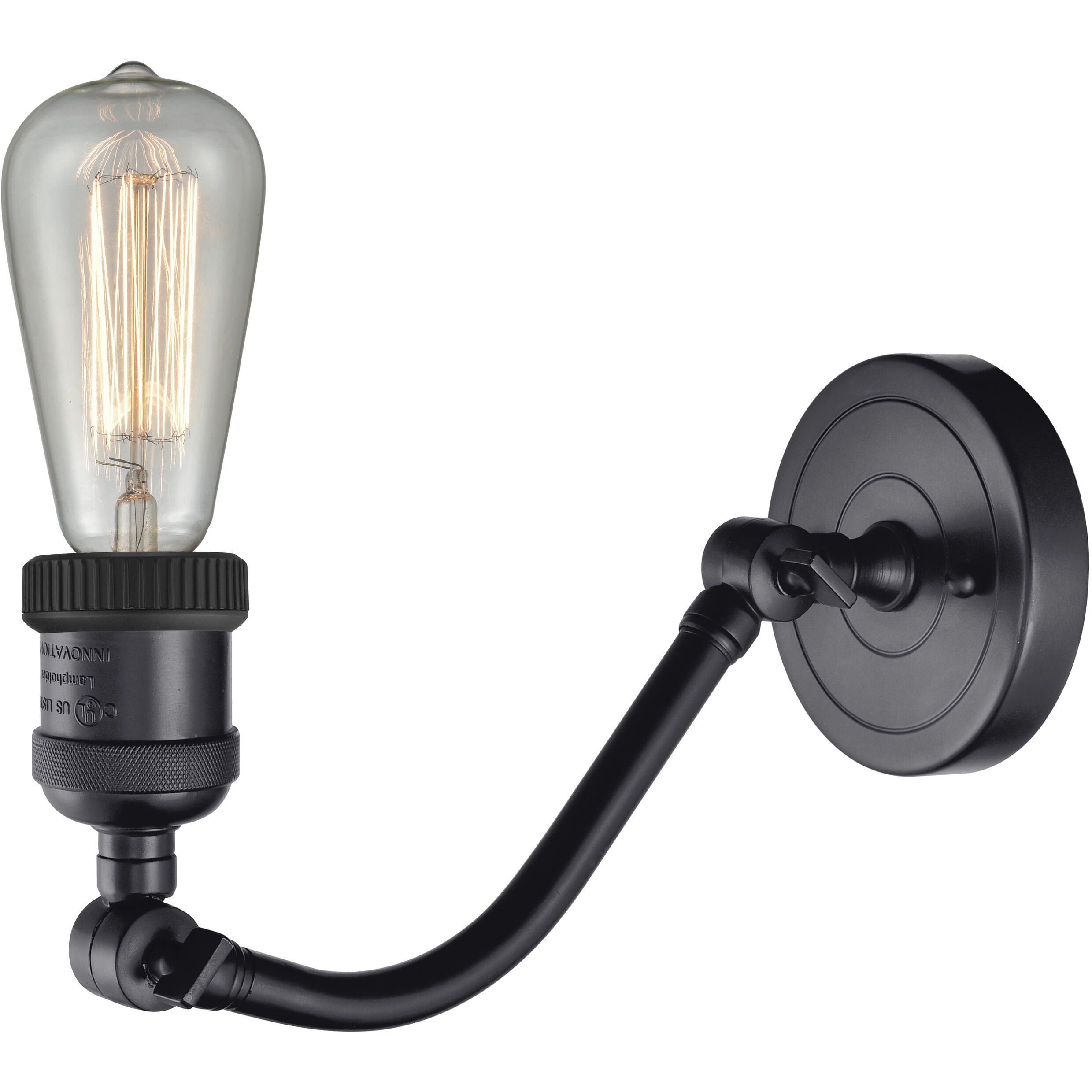 Double Swivel 1 Light 4.5 inch Matte Black Sconce Wall Light
