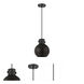 Newton Sphere 1 Light 8 inch Matte Black Pendant Ceiling Light