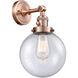 Franklin Restoration Large Beacon LED 8 inch Antique Copper Sconce Wall Light, Franklin Restoration