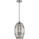 Edison Vaz 1 Light 10 inch Brushed Satin Nickel Cord Hung Mini Pendant Ceiling Light