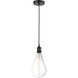 Ballston Edison LED 6.5 inch Matte Black Mini Pendant Ceiling Light, Ballston