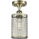 Nestbrook 1 Light 5 inch Antique Brass Semi-Flush Mount Ceiling Light