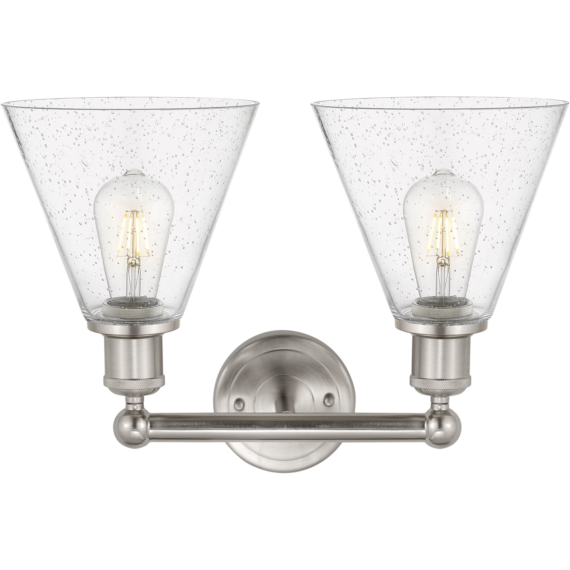 Berkshire 2 Light 17 inch Satin Nickel Bath Vanity Light Wall Light in Seedy