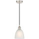 Edison Castile 1 Light 6 inch Polished Nickel Mini Pendant Ceiling Light