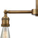 Franklin Restoration Bare Bulb 2 Light 128 inch Brushed Brass Island Light Ceiling Light, Franklin Restoration