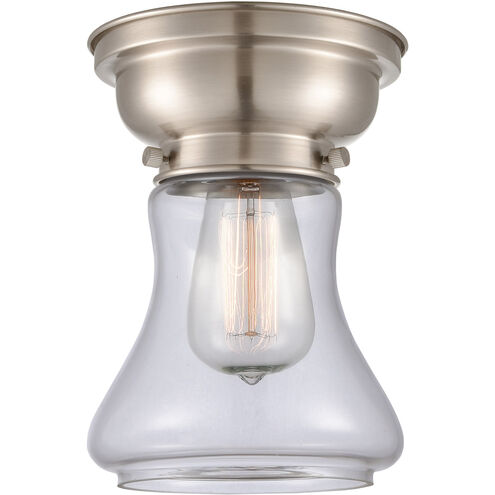 Aditi Bellmont LED 6.25 inch Brushed Satin Nickel Flush Mount Ceiling Light in Clear Glass, Aditi