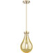 Owego 1 Light 7 inch Champagne Bronze Pendant Ceiling Light in Mercury Glass