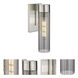 Empire 1 Light 3.13 inch Satin Nickel Sconce Wall Light in Light Smoke Glass