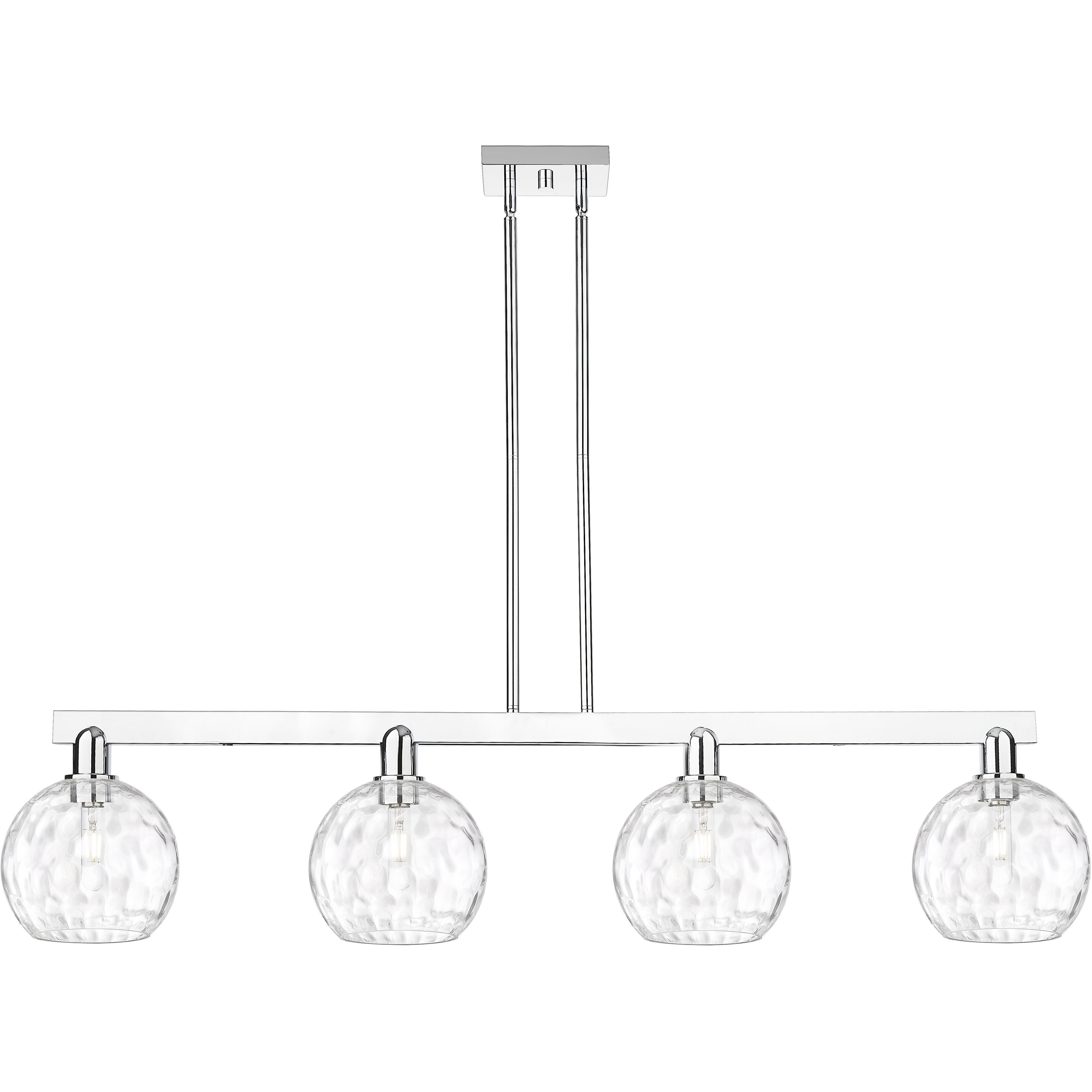 Arcadia Athens Water Glass Island Light Ceiling Light in Polished Chrome