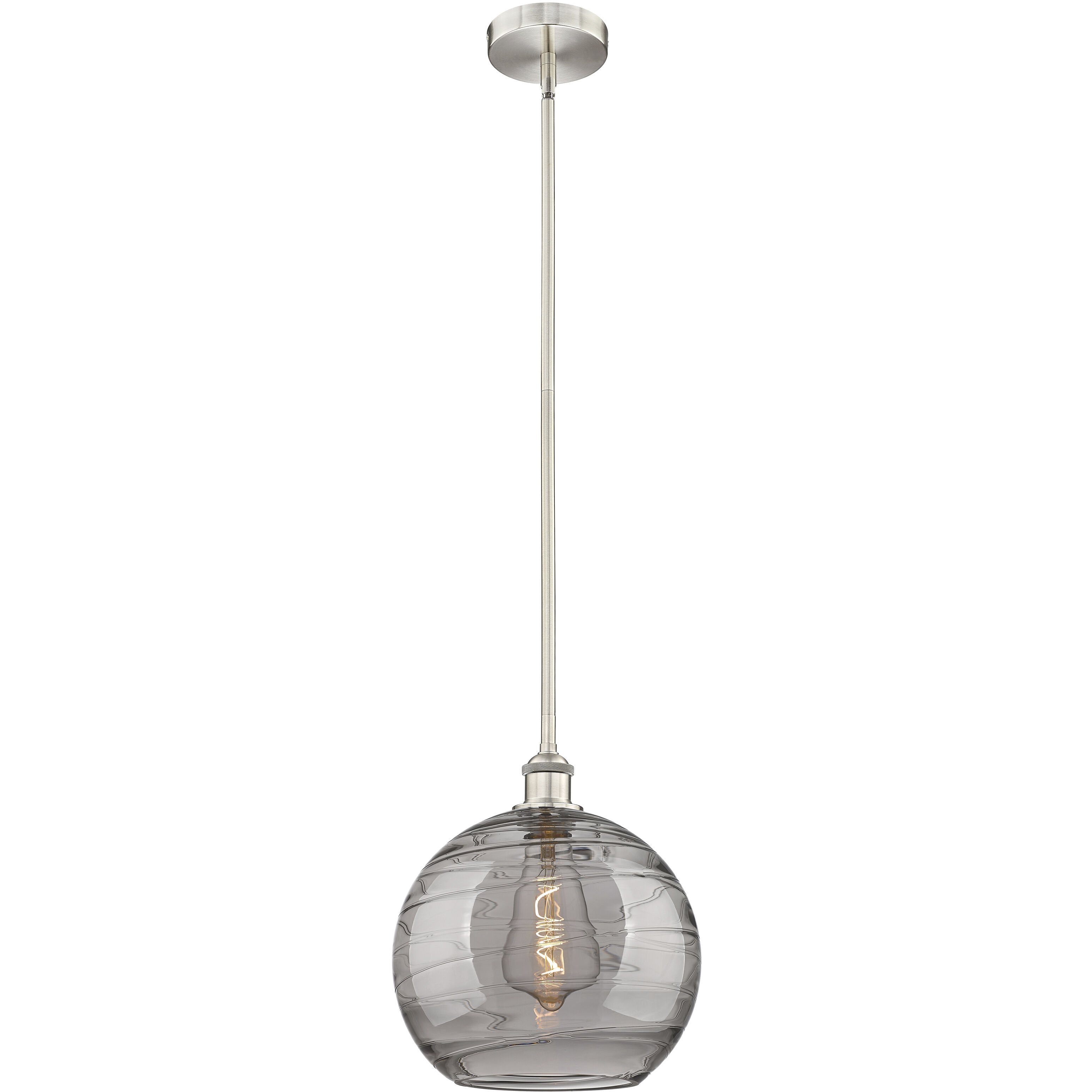 Edison Athens Deco Swirl 1 Light 12.00 inch Mini Pendant