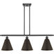 Ballston Cone 3 Light 36 inch Oil Rubbed Bronze Island Light Ceiling Light