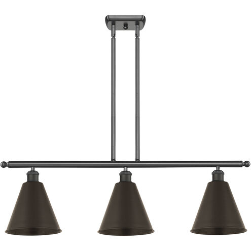Ballston Cone 3 Light 36 inch Oil Rubbed Bronze Island Light Ceiling Light