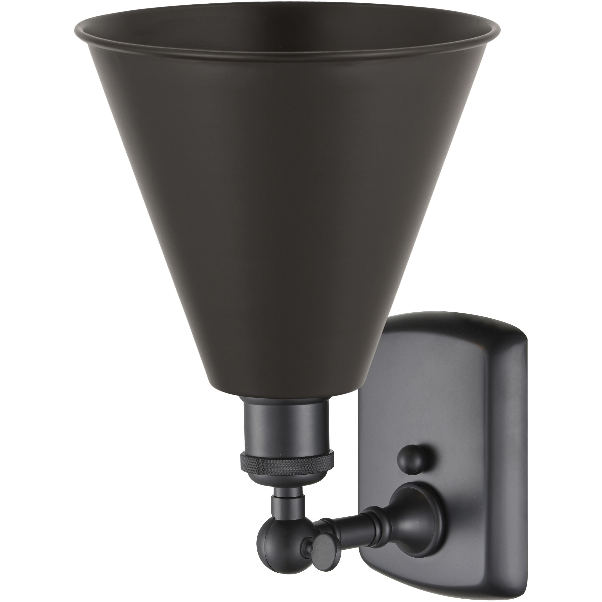 Ballston Cone LED 8 inch Matte Black Sconce Wall Light