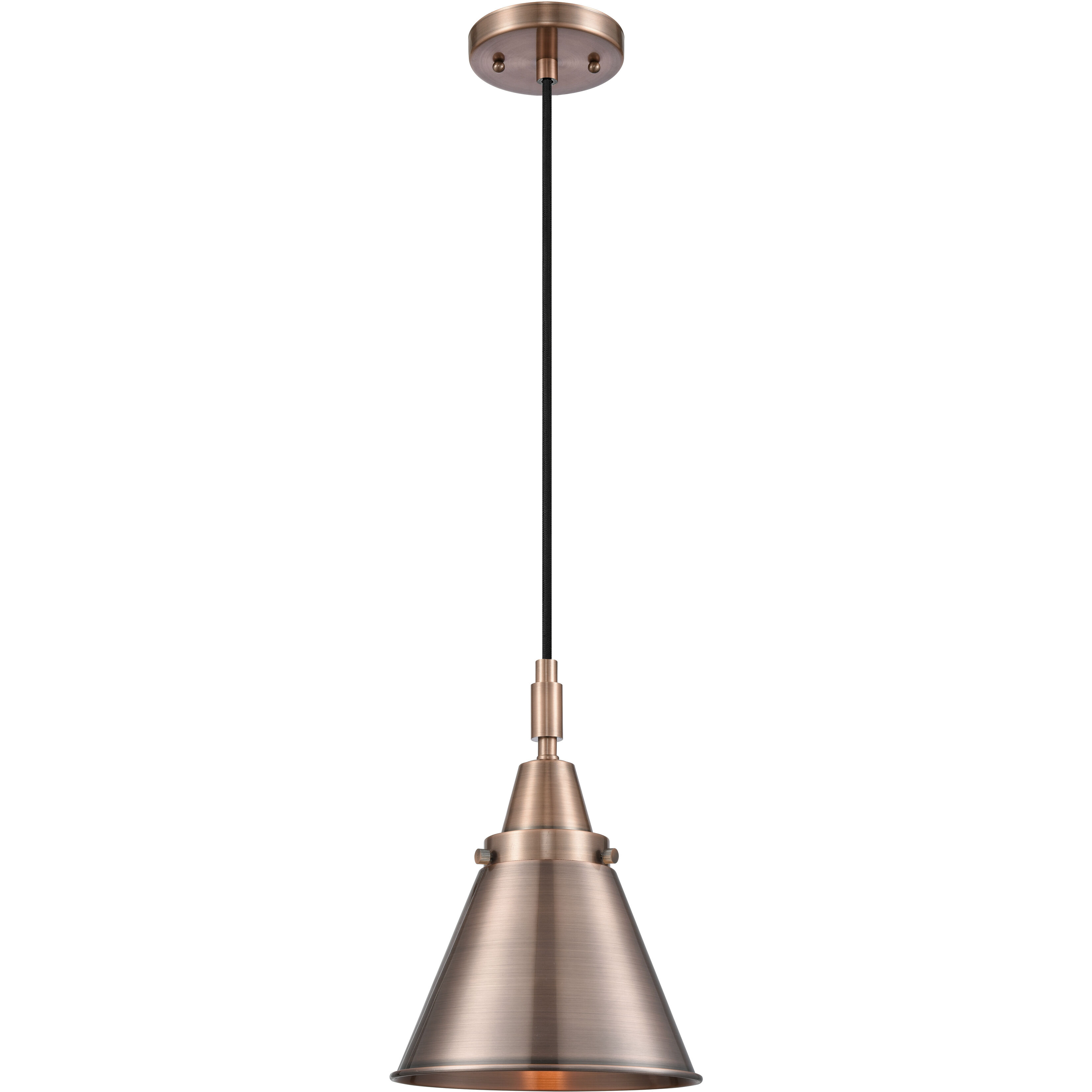Appalachian 1 Light 8 inch Antique Copper Mini Pendant Ceiling Light