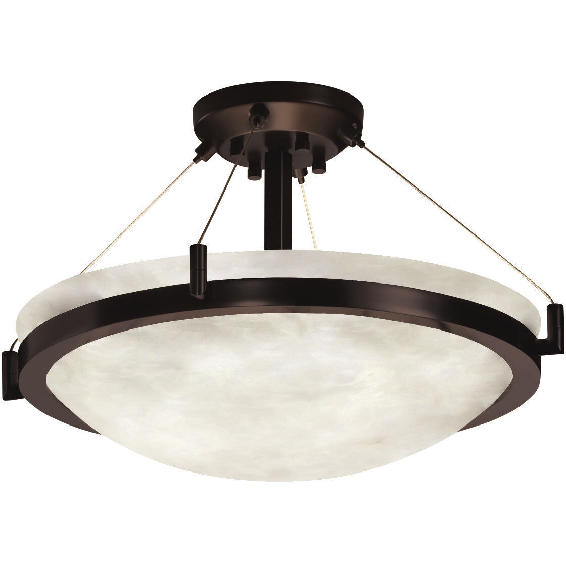 Clouds 3 Light 21.00 inch Semi-Flush Mount