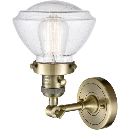 Franklin Restoration Olean LED 7 inch Antique Brass Sconce Wall Light, Franklin Restoration