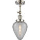 Franklin Restoration Geneseo 1 Light 7 inch Polished Nickel Semi-Flush Mount Ceiling Light, Franklin Restoration
