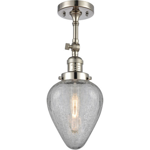 Franklin Restoration Geneseo 1 Light 7 inch Polished Nickel Semi-Flush Mount Ceiling Light, Franklin Restoration