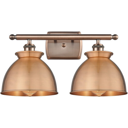 Adirondack 2 Light 18 inch Antique Copper Bath Vanity Light Wall Light