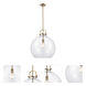 Newton Sphere 1 Light 18 inch Brushed Brass Pendant Ceiling Light