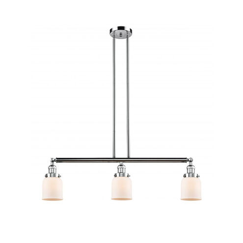Franklin Restoration Small Bell LED 38 inch Polished Chrome Island Light Ceiling Light in Matte White Glass, Franklin Restoration