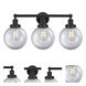 Beacon 3 Light 24.5 inch Matte Black Bath Vanity Light Wall Light