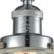 Franklin Restoration Stanton LED 6 inch Polished Chrome Semi-Flush Mount Ceiling Light, Franklin Restoration