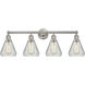 Edison Conesus 4 Light 33.00 inch Bathroom Vanity Light