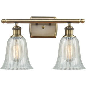 Ballston Hanover LED 16 inch Antique Brass Bath Vanity Light Wall Light in Mouchette Glass, Ballston