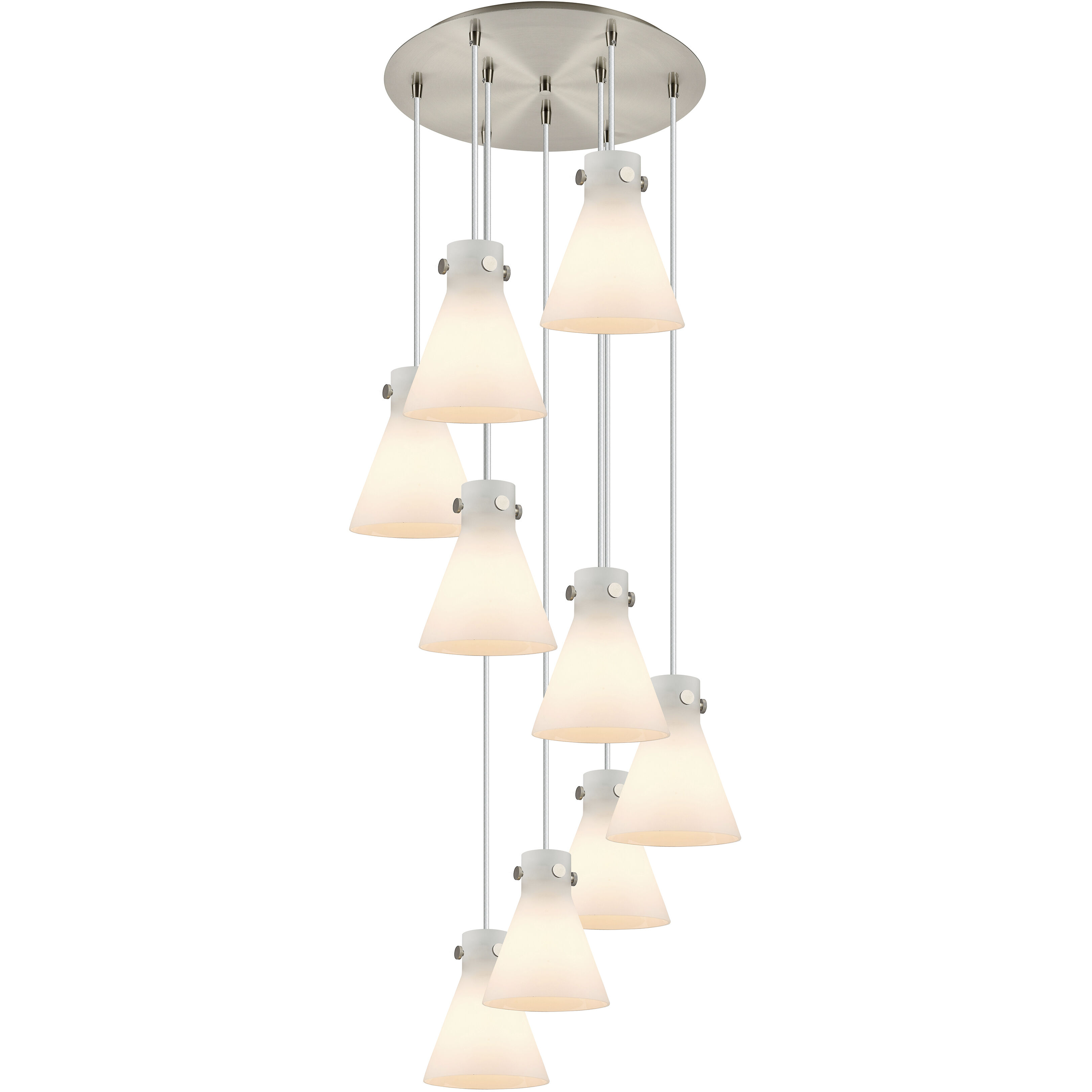 Newton Cone 9 Light 22.13 inch Pendant