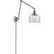 Large Bell 30 inch 3.50 watt Satin Nickel Swing Arm Wall Light, Franklin Restoration