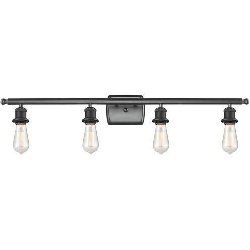 Ballston Bare Bulb LED 36 inch Matte Black Bath Vanity Light Wall Light, Ballston