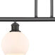 Ballston Athens LED 48 inch Oil Rubbed Bronze Island Light Ceiling Light in Matte White Glass