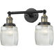Franklin Restoration Colton 2 Light 6 inch Black Antique Brass Bath Vanity Light Wall Light, Franklin Restoration