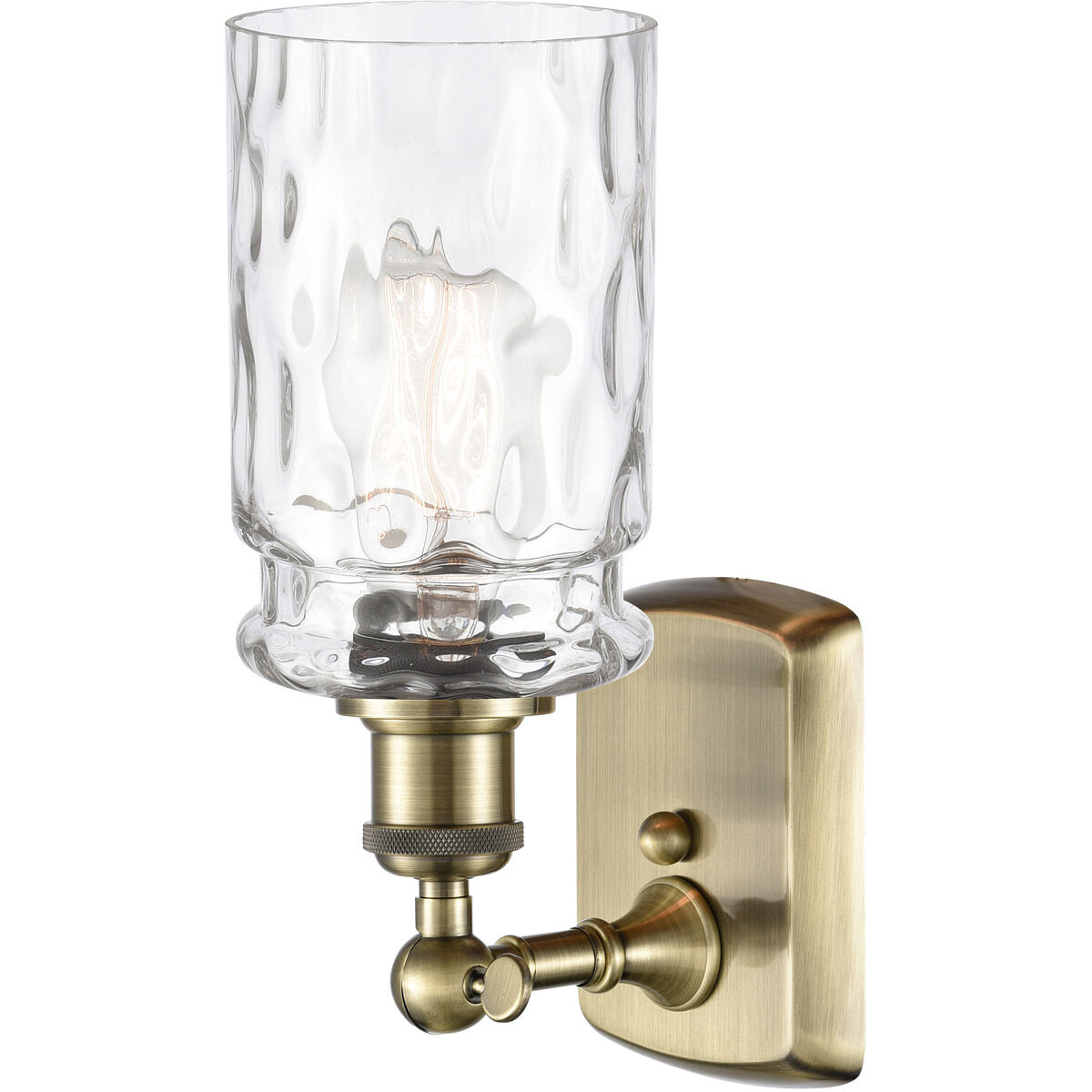 Ballston Candor LED 4.75 inch Antique Brass Sconce Wall Light, Ballston