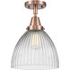 Franklin Restoration Seneca Falls 1 Light 10 inch Antique Copper Flush Mount Ceiling Light