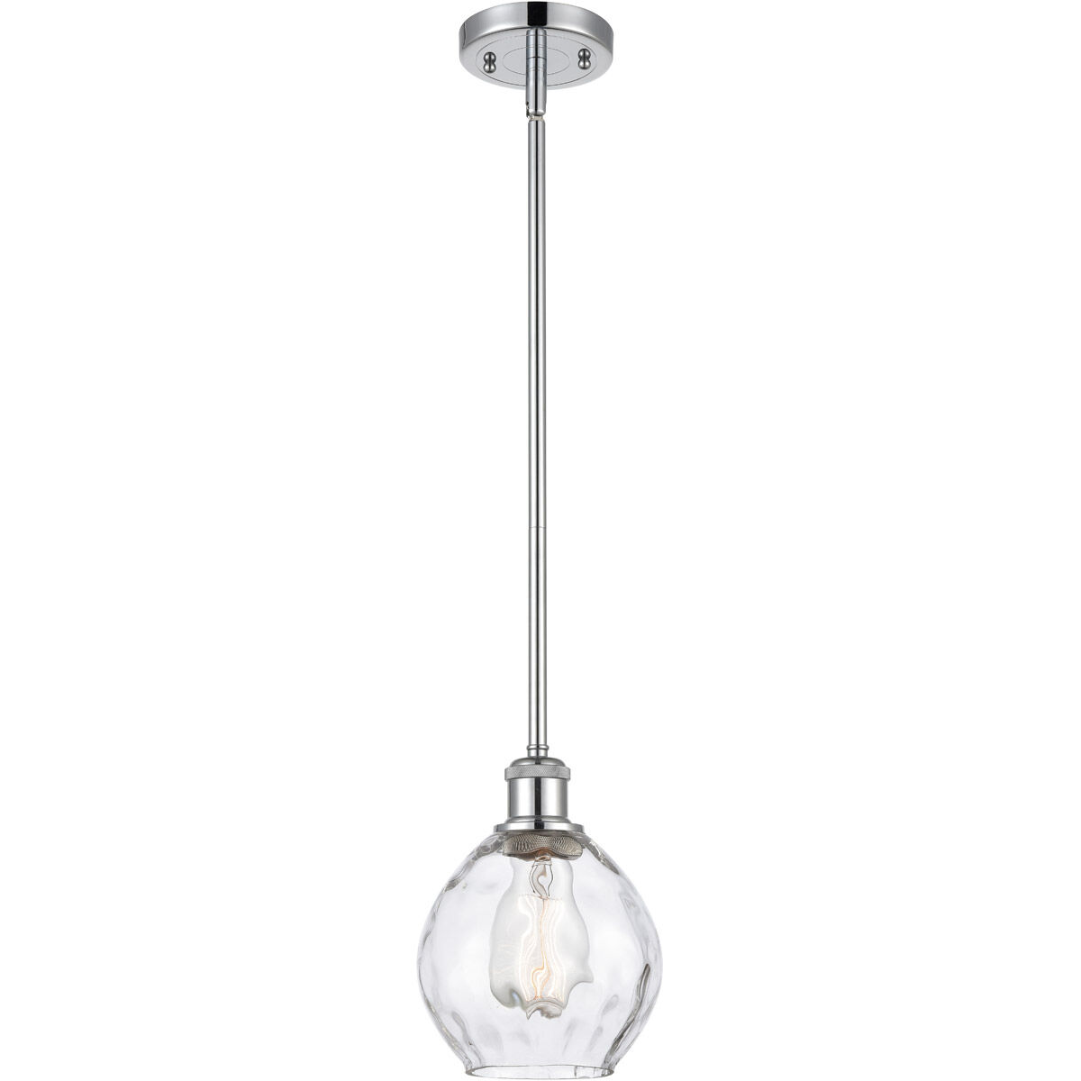 Ballston Small Waverly 1 Light 6 inch Polished Chrome Pendant Ceiling Light, Ballston