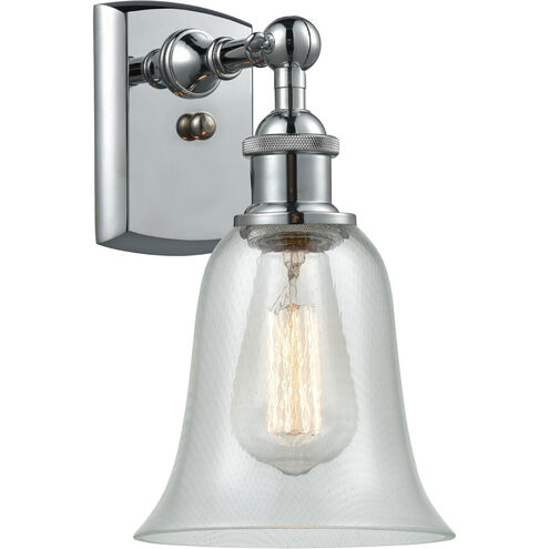 Ballston Hanover 1 Light 6.25 inch Polished Chrome Sconce Wall Light in Fishnet Glass, Ballston