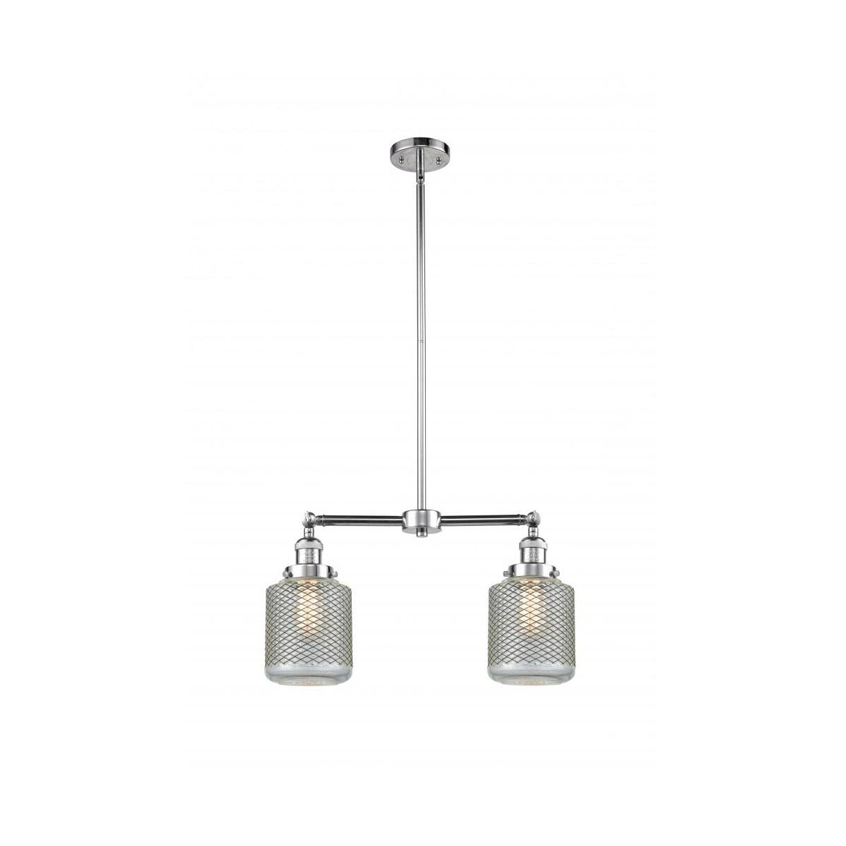 Franklin Restoration Stanton 2 Light 23 inch Polished Chrome Island Light Ceiling Light, Franklin Restoration