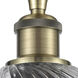 Salina 1 Light 5 inch Antique Brass Flush Mount Ceiling Light