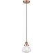 Edison Olean 1 Light 7 inch Antique Copper Mini Pendant Ceiling Light
