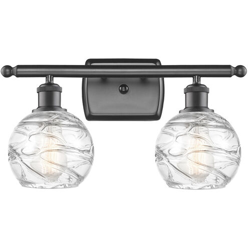Ballston Small Deco Swirl 2 Light 16 inch Oil Rubbed Bronze Bath Vanity Light Wall Light, Ballston