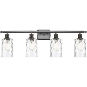 Ballston Candor 4 Light 36 inch Oil Rubbed Bronze Bath Vanity Light Wall Light in Clear Waterglass, Ballston