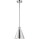 Ballston Cone 1 Light 8 inch Polished Chrome Pendant Ceiling Light