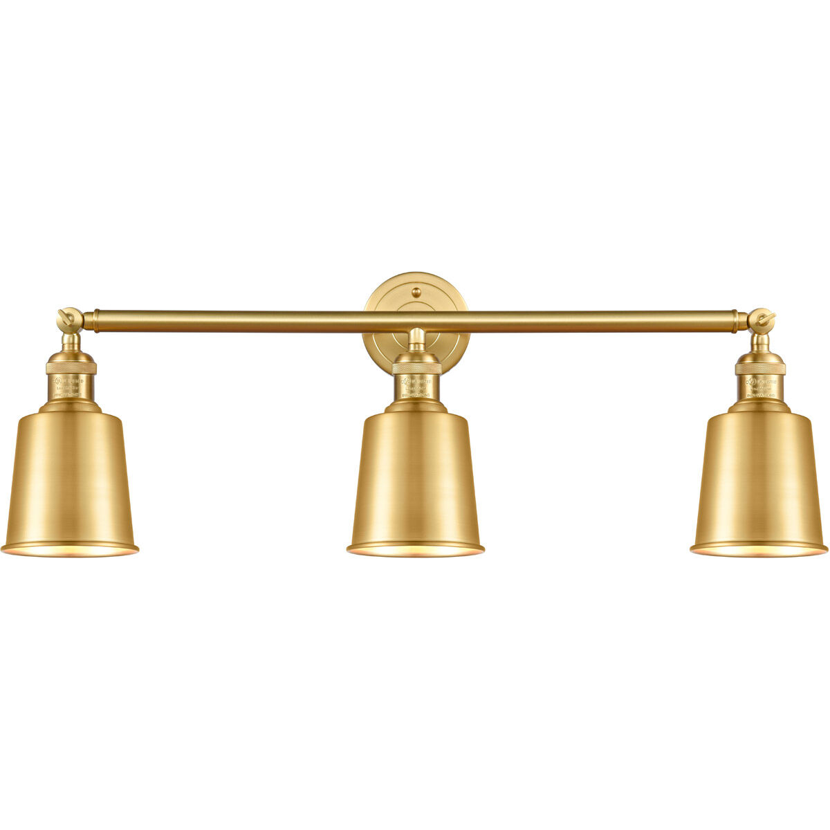 Franklin Restoration Addison LED 32 inch Satin Gold Bath Vanity Light Wall Light, Franklin Restoration